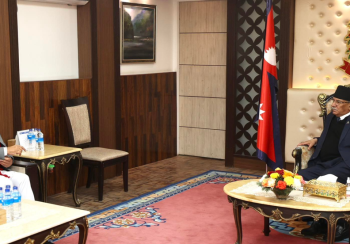 प्रधानमन्त्री र सभामुखबीच बालुवाटारमा भेटवार्ता