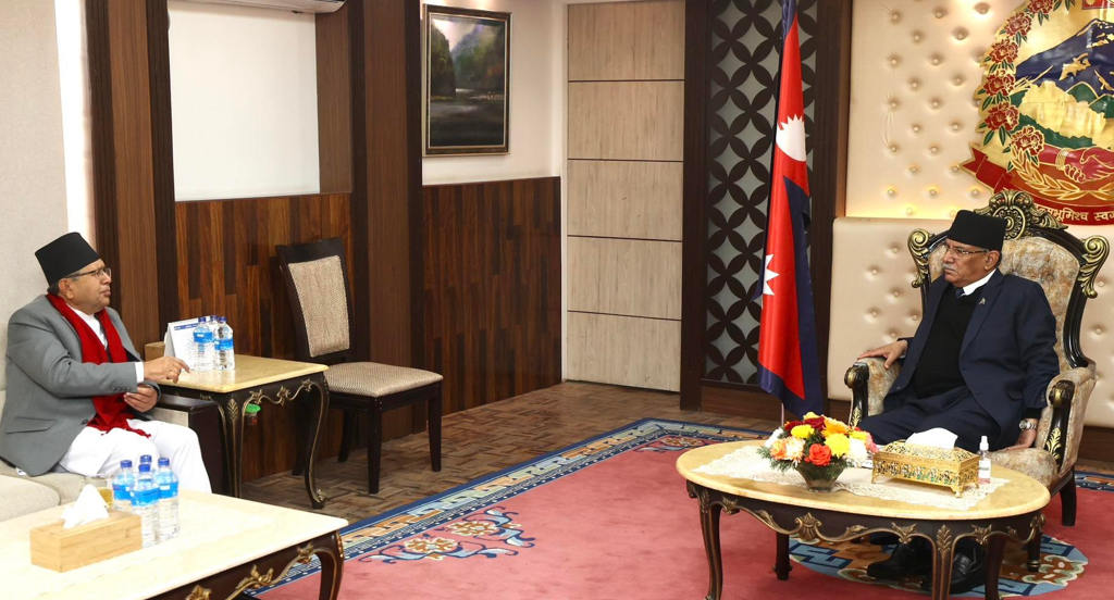 प्रधानमन्त्री र सभामुखबीच बालुवाटारमा भेटवार्ता