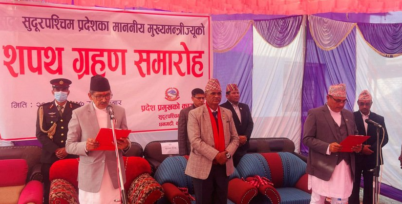 सुदूरपश्चिममा ३ सदस्यीय मन्त्रिमण्डल गठन