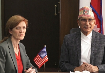 अर्थमन्त्री पौडेल र यूएसएआईडी प्रमुख सामन्था पावरबीच भेटवार्ता