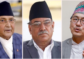 बालुवाटारमा ओली र लिङ्देनसँग प्रचण्डको भेटवार्ता