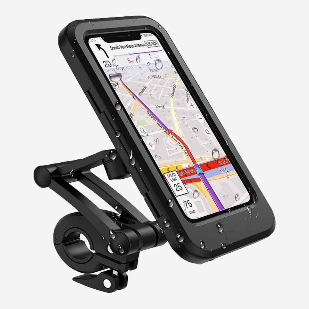 दुई पाग्रे सवारीसाधनमा गोप्रो क्यामरा र मोबाइल स्टाण्ड राख्न पाइने