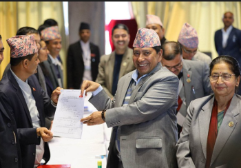 राष्ट्रियसभा उपाध्यक्षमा अर्यालको उम्मेदवारी दर्ता : श्रेष्ठ, दाहाल र देवकोटा प्रस्तावक