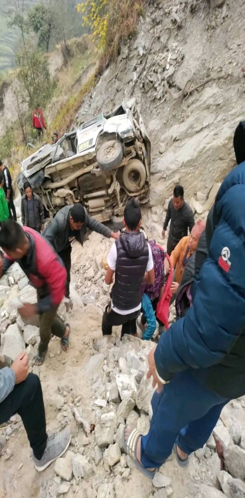 नुवाकोटमा सुमो दुर्घटना हुँदा २ जनाको मृत्यु