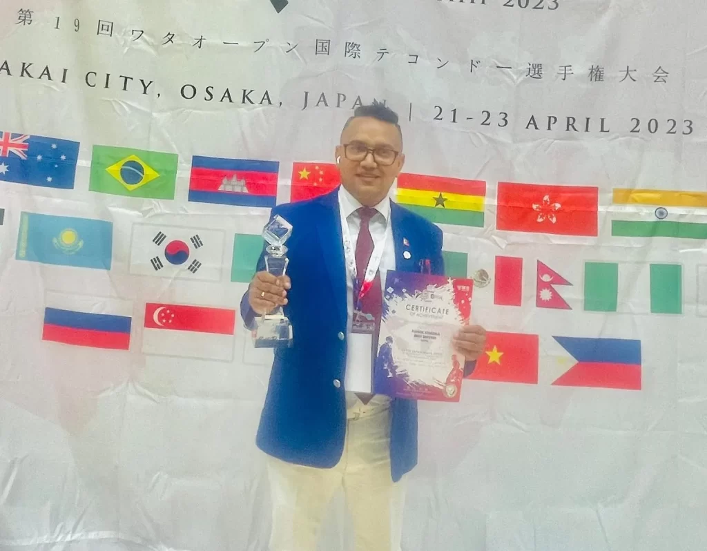 खुला अन्तर्राष्ट्रिय तेक्वान्दो प्रतियोगितामा नेपालका अशोक खड्का उत्कृष्ट रेफ्रि