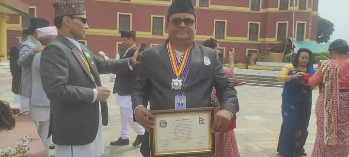 चुरे संरक्षण नागदेव यादव नेपाल सरकारबाट सम्मानित