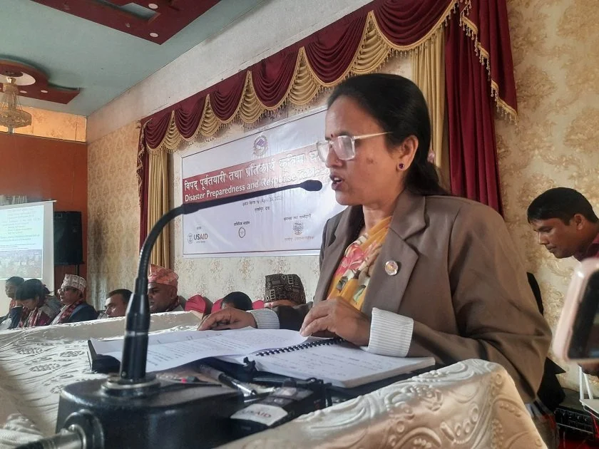 विपद्को जोखिम हुन नदिन पूर्वतयारीलाई उच्च प्राथकिमता दिनुपर्छ : मन्त्री शर्मा