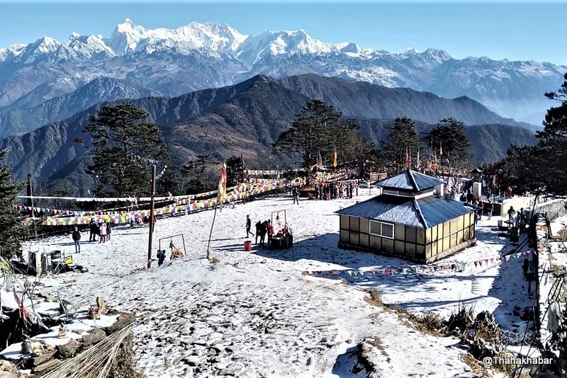 ताप्लेजुङमा हिमपात