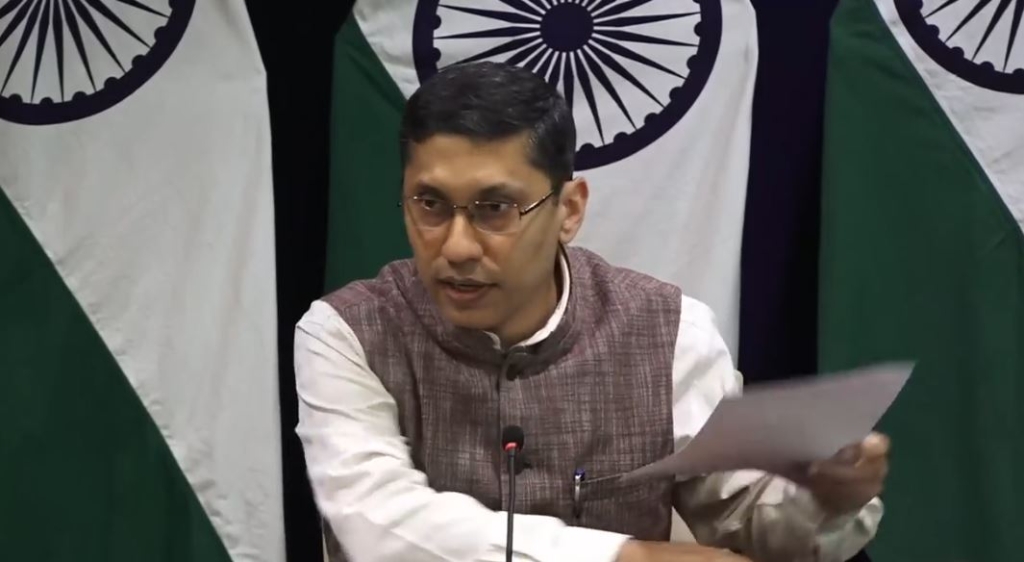 भारतीय संसद्मा रहेको अखण्ड भारतको भित्तेचित्र राजनीतिक होइनः भारतीय विदेश मन्त्रालय (भिडियो)