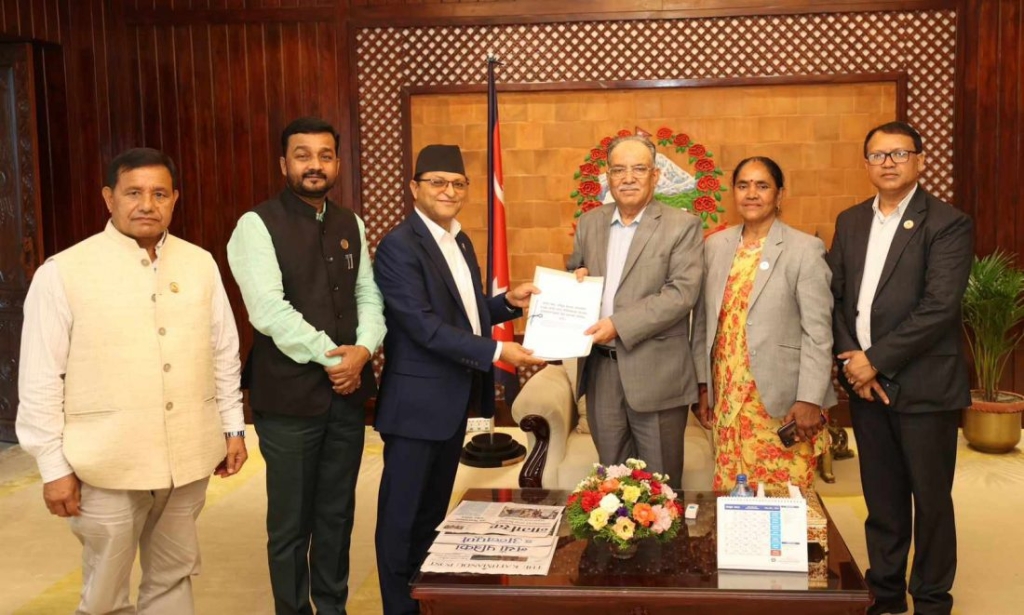 प्रधानमन्त्री र राष्ट्रियसभा अध्यक्षबीच भेटवार्ता