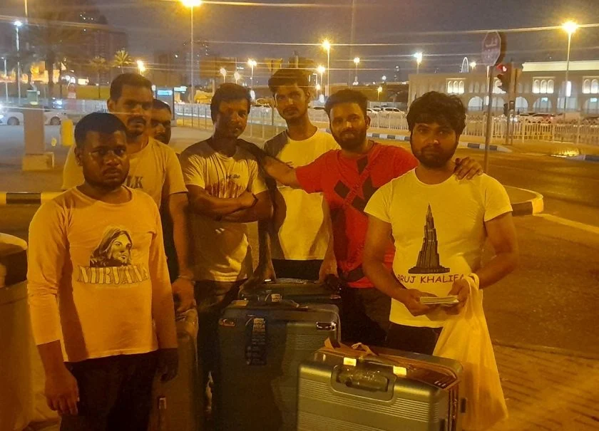 यूएईमा समस्यामा परेका १४ नेपाली श्रमिकहरू स्वदेश फर्किए