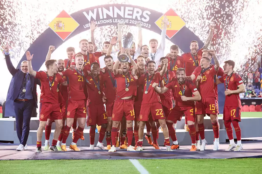 स्पेनले जित्यो नेसन्स लिगको उपाधि