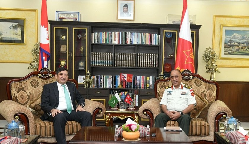 प्रधान सेनापति र पाकिस्तानका राजदूतबीच भेटघाट