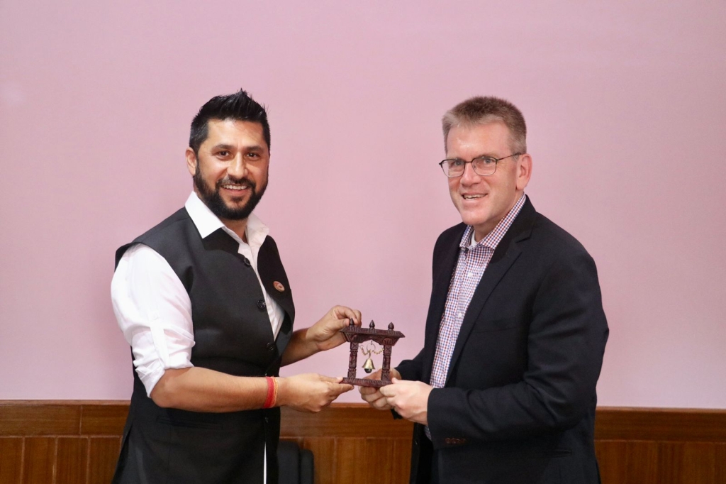 रवि लामिछाने र अमेरिकी राजदूत थम्पसनबीच भेटवार्ता