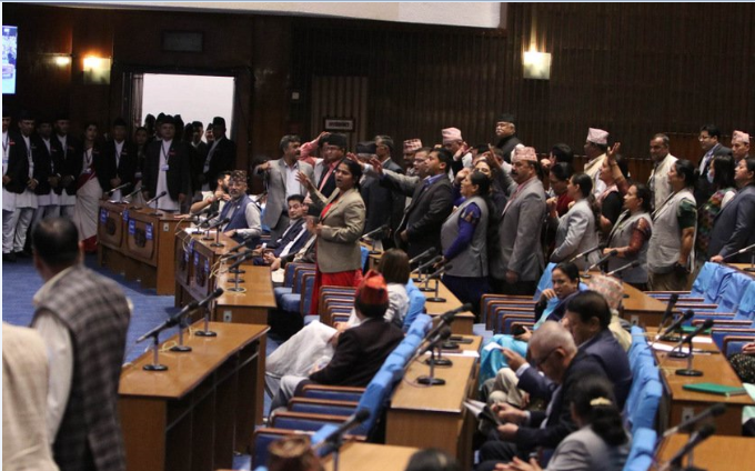 एमालेको अवरोधका कारण साउन २९ गतेसम्मका लागि प्रतिनिधिसभा बैठक स्थगित