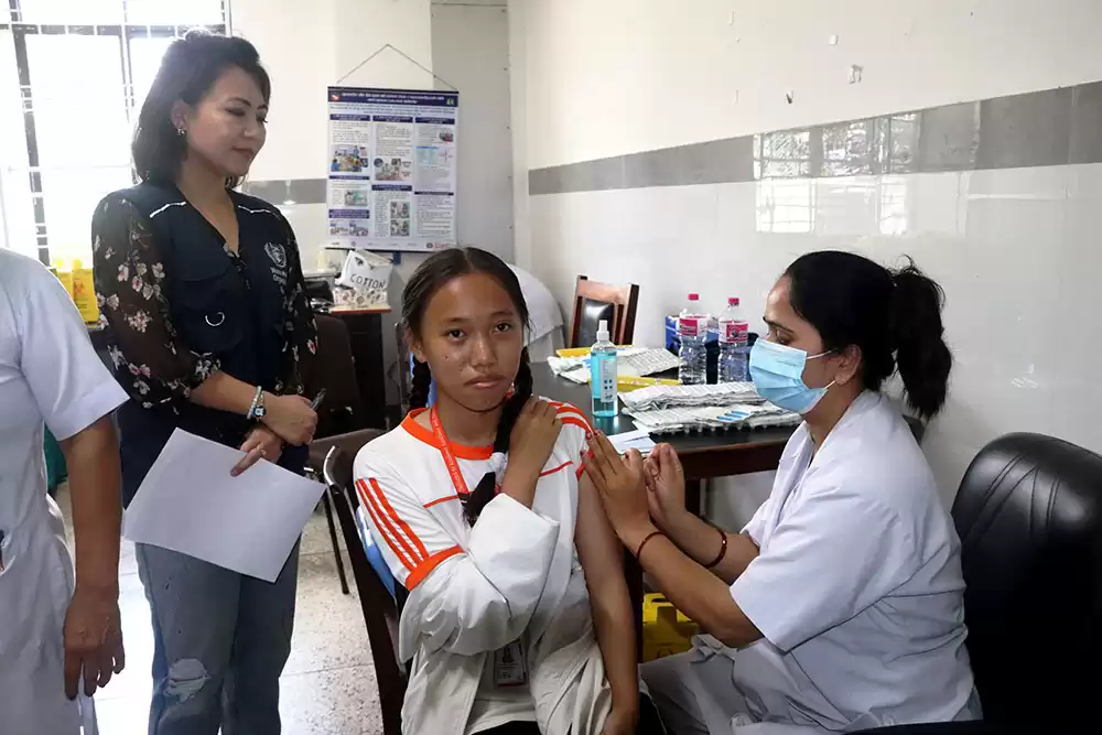 क्यान्सरविरुद्धको खोप अभियान असोज ५ गतेसम्म जारी रहने