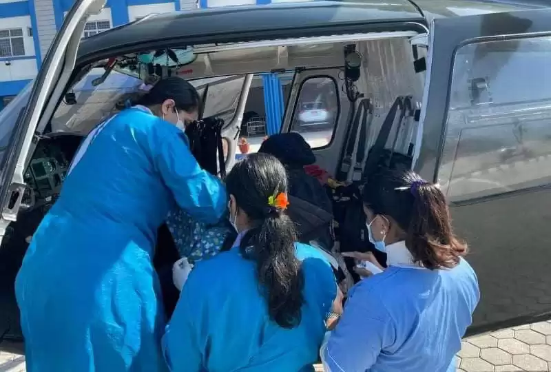 रुकुमपश्चिमबाट हेलिकोप्टरमार्फत सुत्केरीको उद्धार