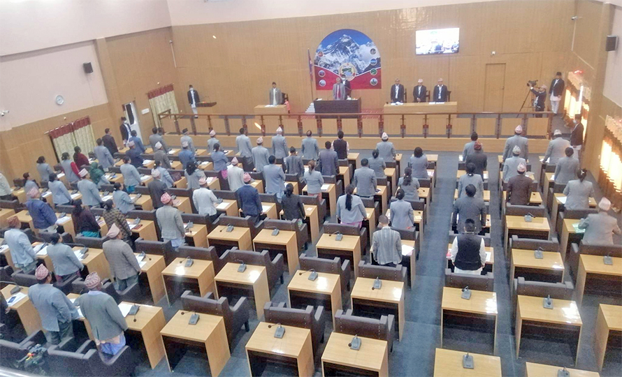 कोशी प्रदेशसभाको नौ महिनाको खर्च १५ करोड, तलबभत्तादेखि घर मर्मतसम्म