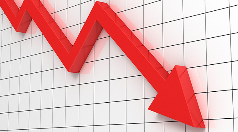 शेयर बजार दोहोरो अङ्कले घट्यो