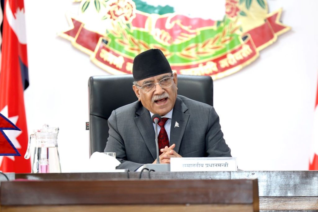 प्रधानमन्त्रीद्वारा मन्त्रिपरिषदको विशेष बैठक आब्हान