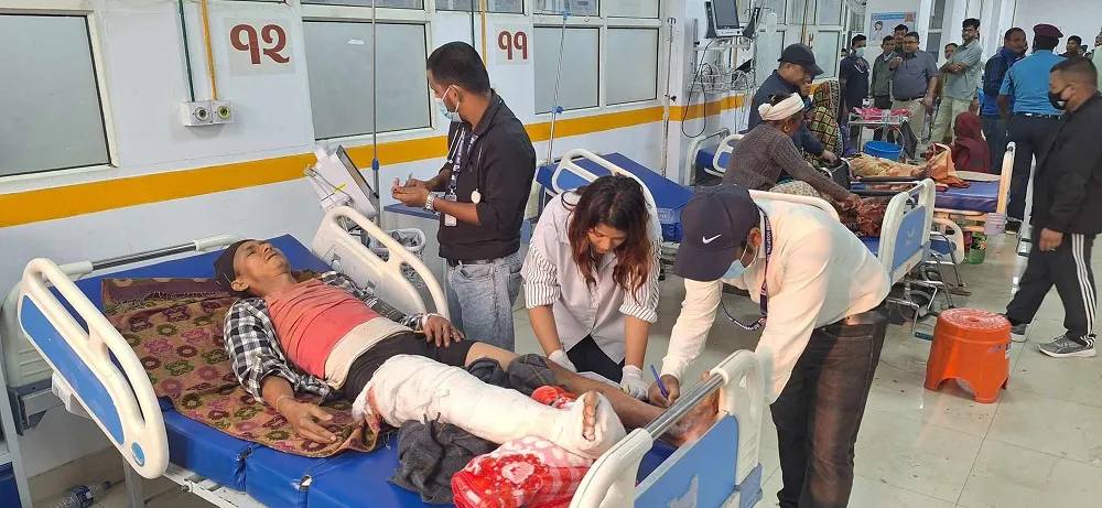 भूकम्पका घाइते डिस्चार्ज हुँदै