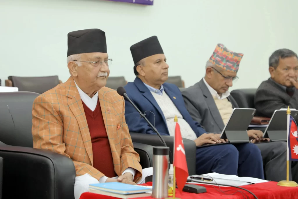 एमालेको संकल्प यात्राको कार्ययोजना पारित, ओलीले झुलाघाटमा उद्घाटन गर्ने