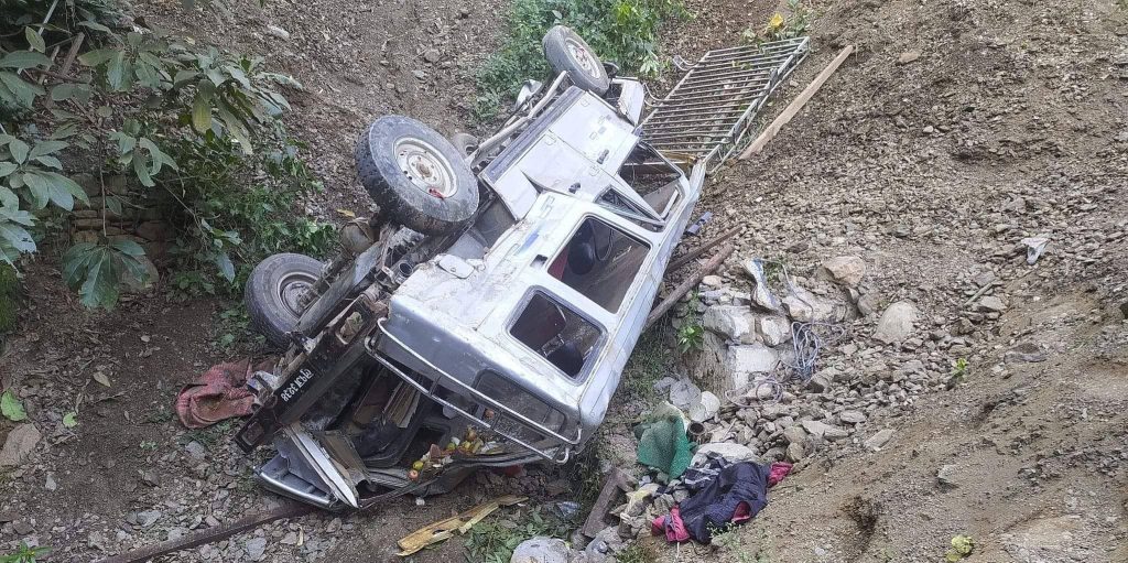 डोटीमा जीप दुर्घटना हुँदा ४ जनाको मृत्यु, ५ घाइते