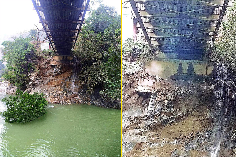 भासियो बैतडी–दार्चुला जोड्ने पुल, आवागमनमा रोक