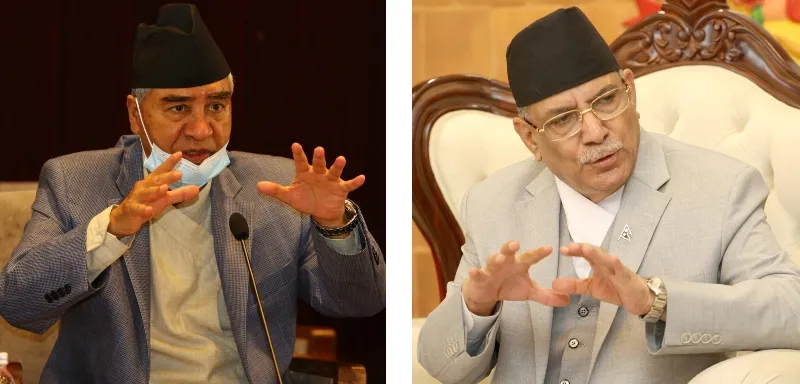 प्रचण्ड र देउवाबीच चर्काचर्की, बालकुमारीको बाछिटा बालुवाटारमा