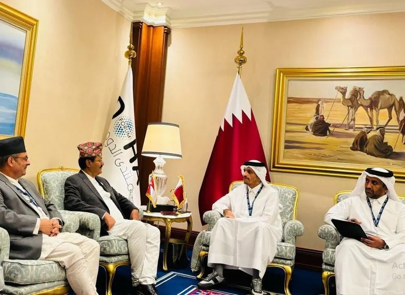 कतारका प्रधानमन्त्री र परराष्ट्रमन्त्री साउदबीच भेटवार्ता