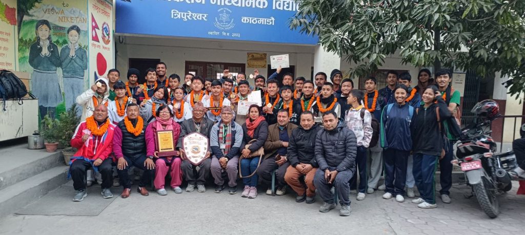 राष्ट्रपति रनिङ शिल्डः विश्व निकेतन मावि बन्यो १२ स्वर्णसहित च्याम्पियन