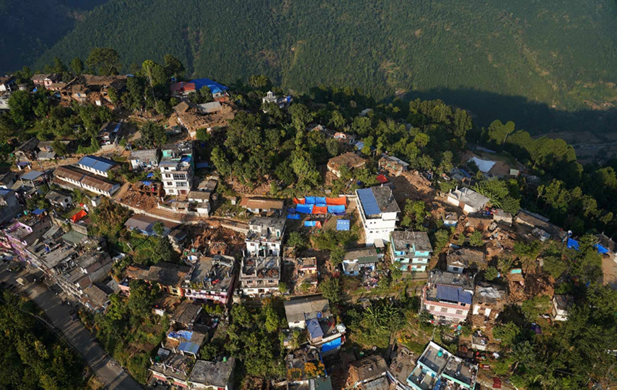 रुकुम पश्चिममा भूकम्पपछि २८ हजार अस्थायी आवास निर्माण