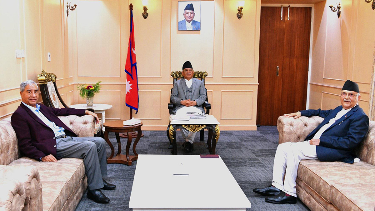 संक्रमणकालीन न्यायबारे प्रधानमन्त्रीद्वारा देउवा र ओलीसँग छलफल
