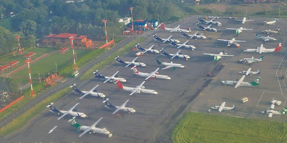 त्रिभुवन विमानस्थलमा उत्तरी दिशाबाट जहाज अवतरणमा रोक