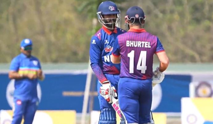 नेपालले दियो गुजरातलाई १ सय ८२ रनको लक्ष्य, कुशल र आसिफको उत्कृष्ट साझेदारी