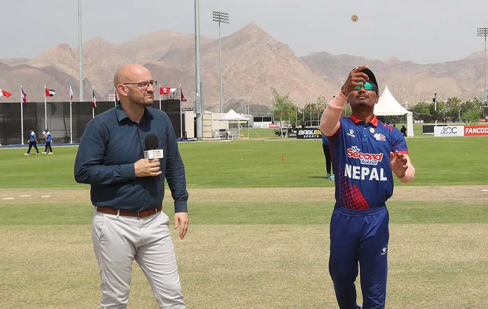 साउदी अरेबियाविरूद्ध टस जितेर बलिङ गर्दै नेपाल