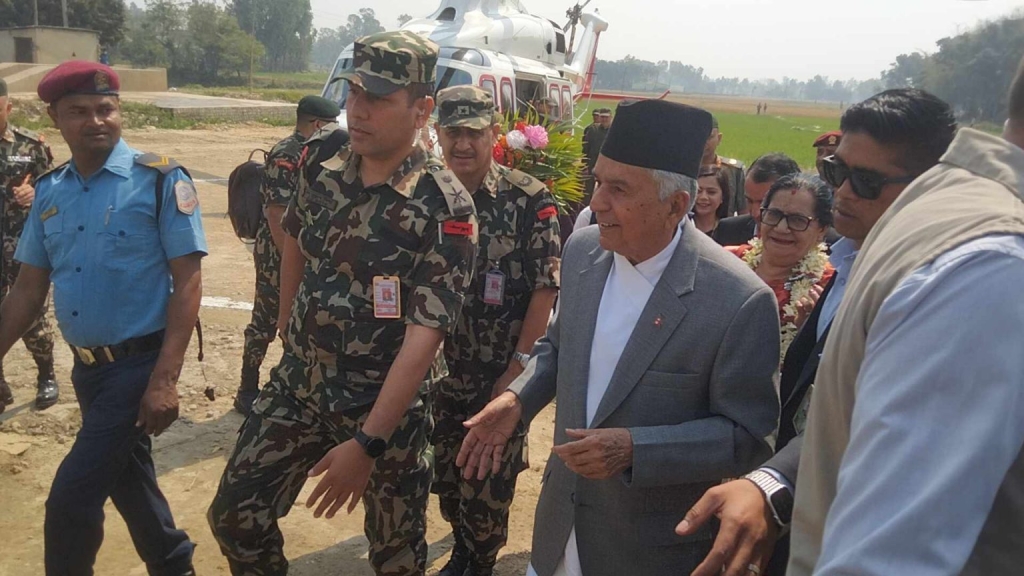 छिन्नमस्ताको पूजा गर्न राष्ट्रपति पौडेल सप्तरीमा