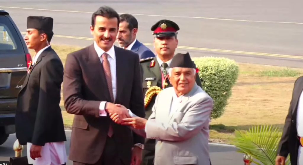 काठमाडौँ आइपुगे कतारका राजा