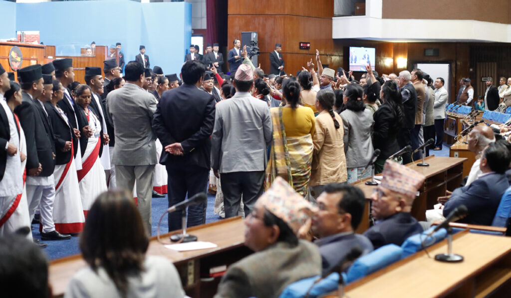 प्रतिनिधि सभा बैठक सुरु, कांग्रेसको विरोध जारी