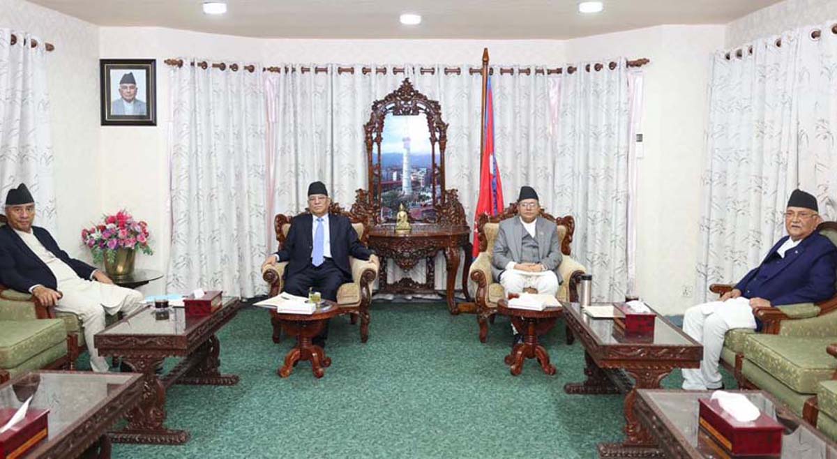 सभामुख र शीर्ष नेता छलफलमा, गृहमन्त्रीपछि बोल्न पाउनुपर्ने कांग्रेसको अडान