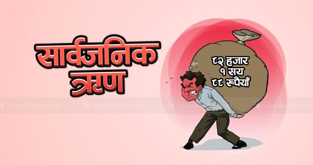 नेपालको ऋण झन्डै २४ खर्ब पुग्यो, हरेक नेपालीको भागमा ८२ हजार रुपैयाँभन्दा धेरै