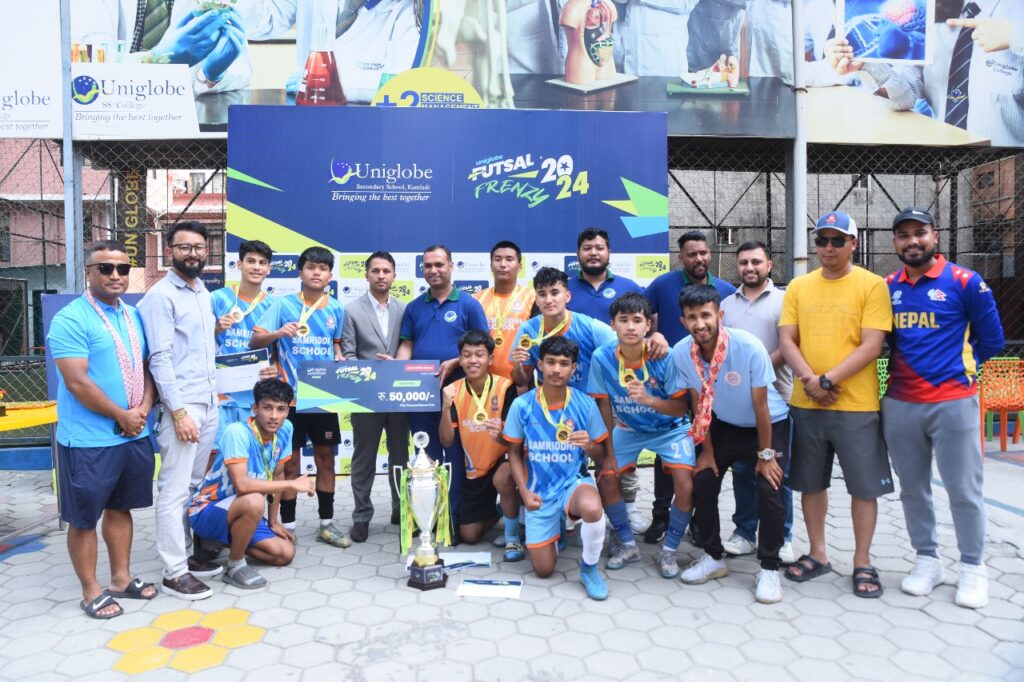 ‘युनिग्लोब फुटसल फ्रेन्जी २०२४’ सम्पन्न, समृद्धि स्कुल प्रथम
