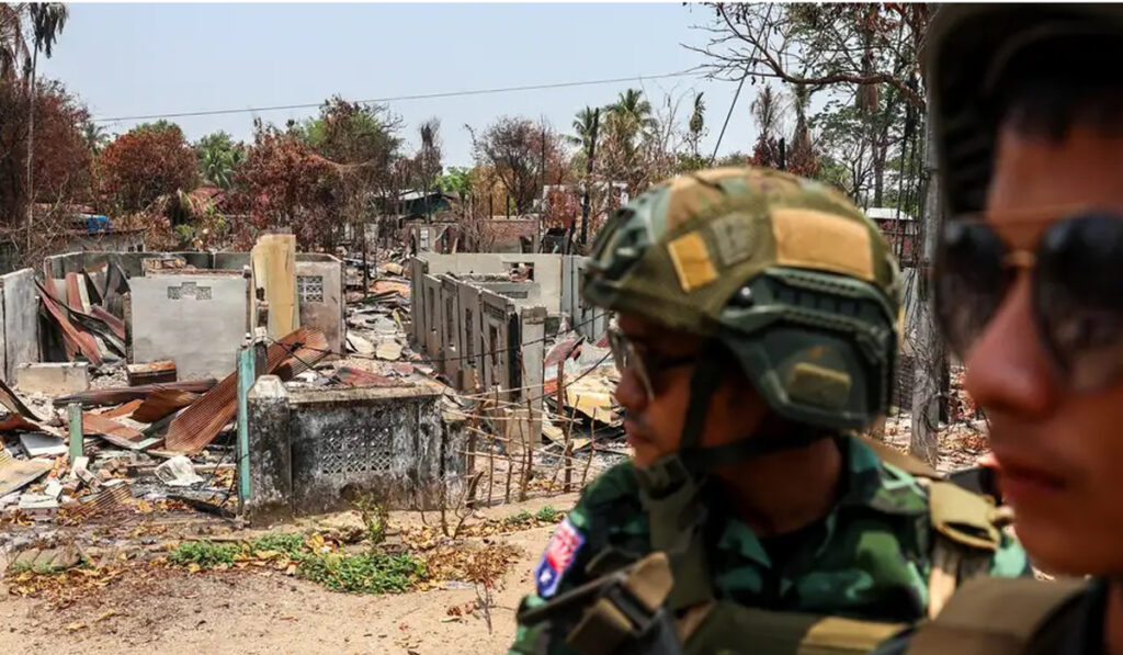 म्यान्मारमा सेना हारनजिक पुग्दा भारत र चीनको भूमिका निर्णायक