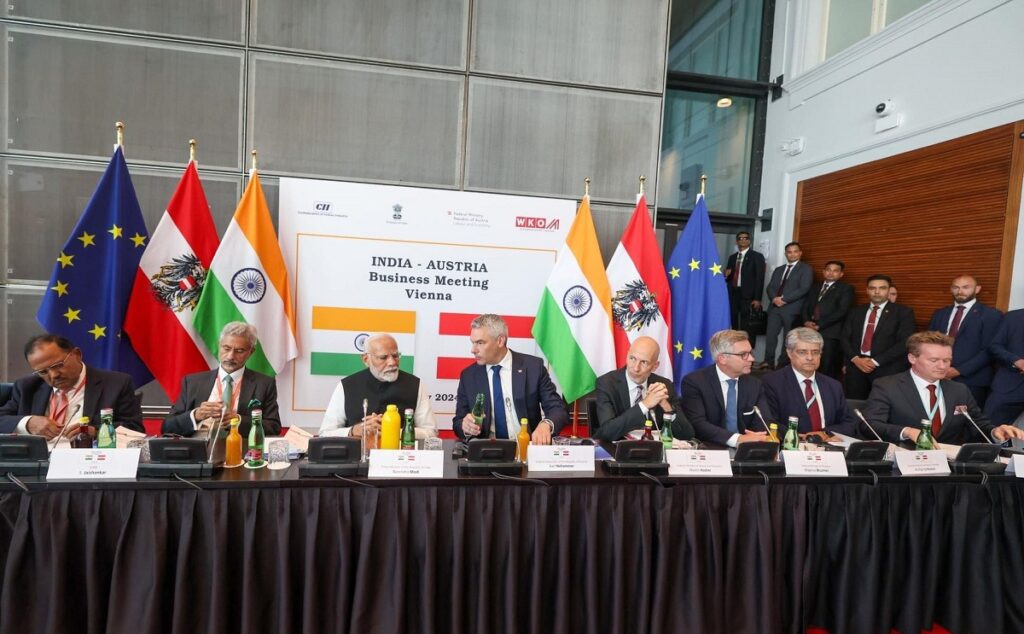 अस्ट्रियाका व्यवसायीलाई भारतमा लगानी गर्न मोदीको आह्वान