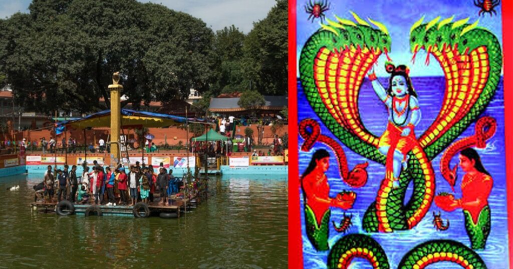 नागपञ्चमीको अवसरमा टौदहमा मेला, नागपूजा गर्नेको भीड