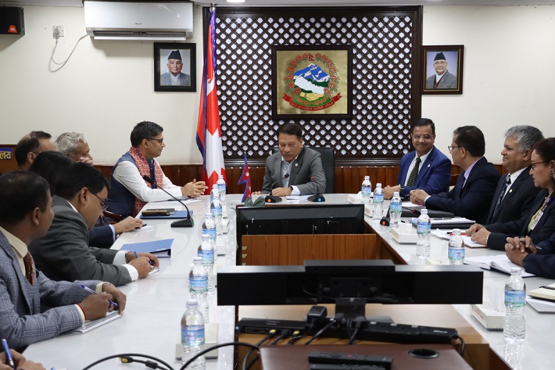भारतीय विदेश सचिवद्वारा चार जना मन्त्रीसँग छुटाछुटै भेटवार्ता