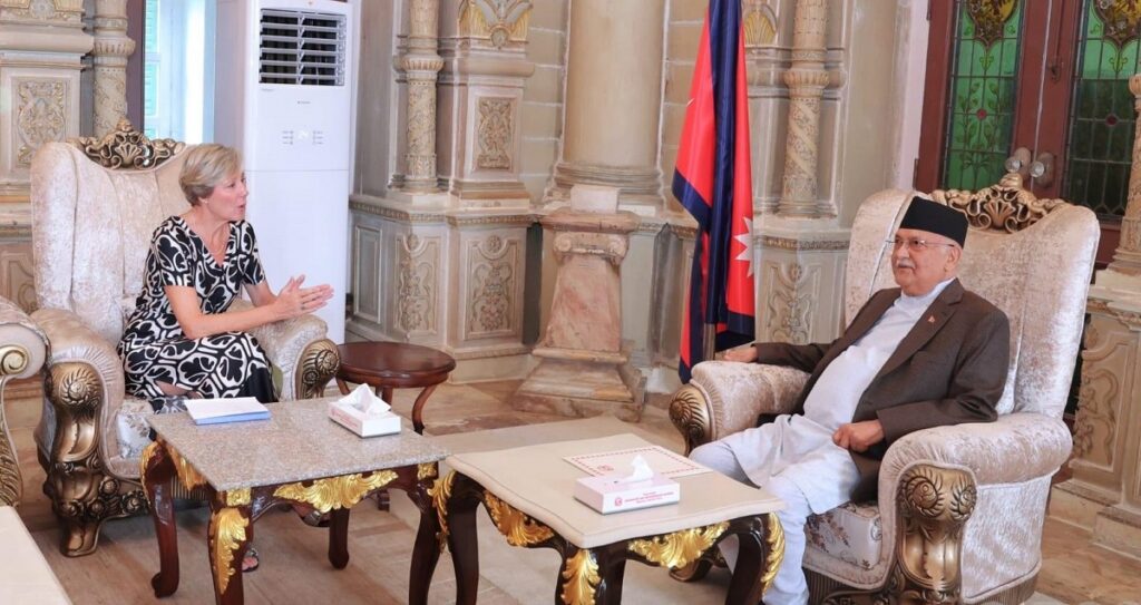 प्रधानमन्त्री र युरोपियन युनियनका राजदूतबीच भेटवार्ता