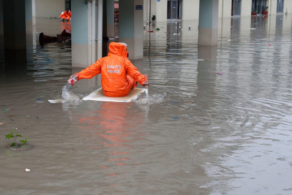 कालिमाटीको प्रहरी वृत्त डुबानमा