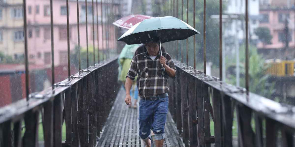 आज बेलुकीदेखि पानी पर्न कम हुने