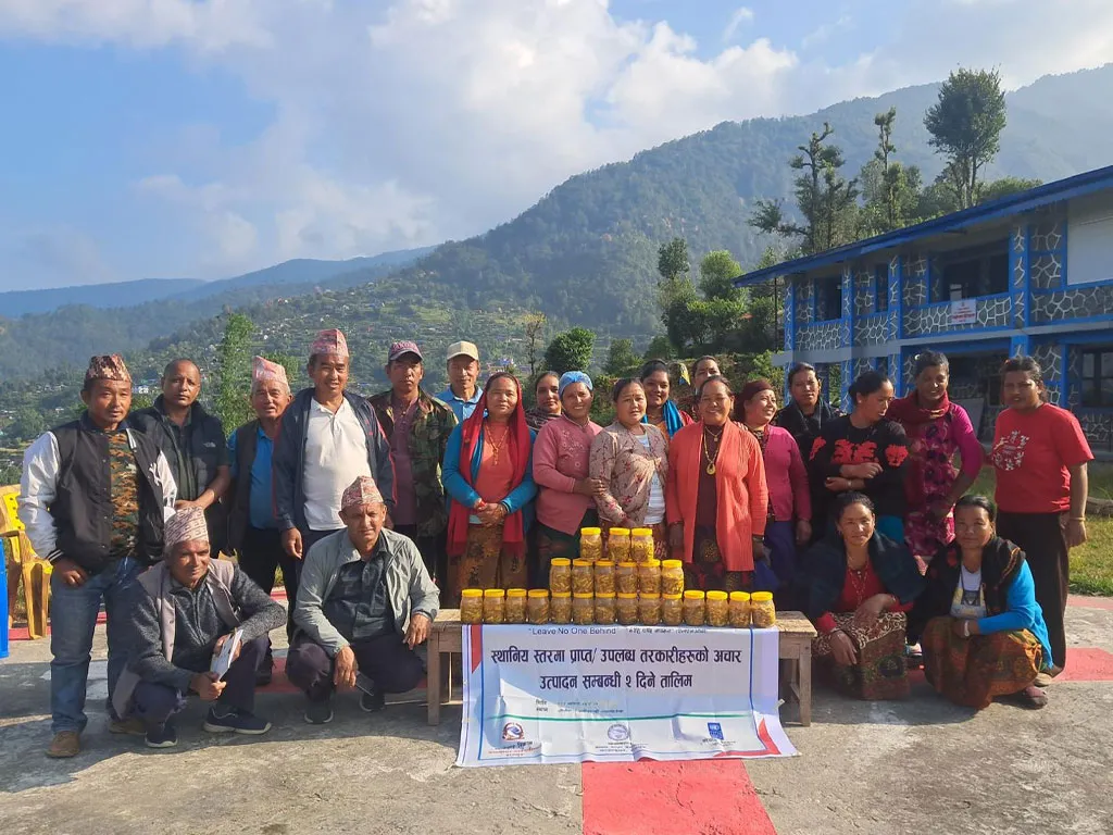 आत्मनिर्भर बनाउन अचार बनाउने तालिम